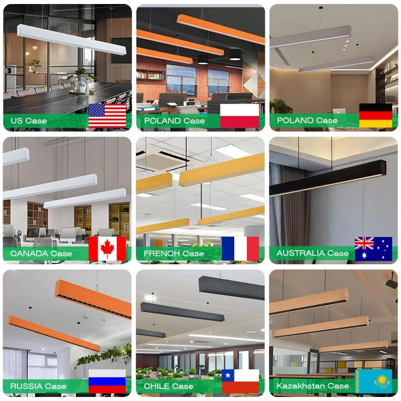 Extrudált irodai fényházkészlet