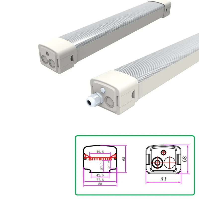Tri-Proof Light, kétszínű extrudált ház